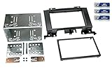 Top Qualität Doppel-DIN Radioblende für Mercedes Sprinter (W906) 2006-> mit Klimaanlage, VW Crafter 2006-> *schwarz*