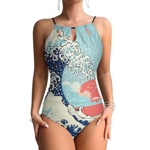 Maillots de bain une pièce femme effet ventre plat monokini de plage chic
