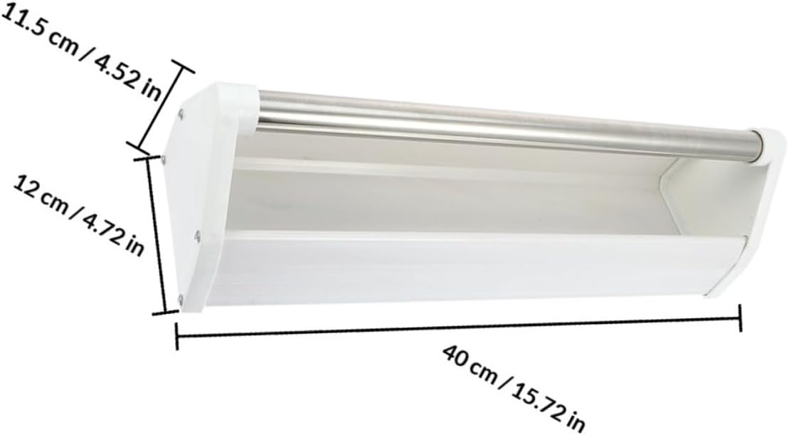 2pcs Pigeon Feed Box Anti Spatter Plastic Steel Feeder White image 2
