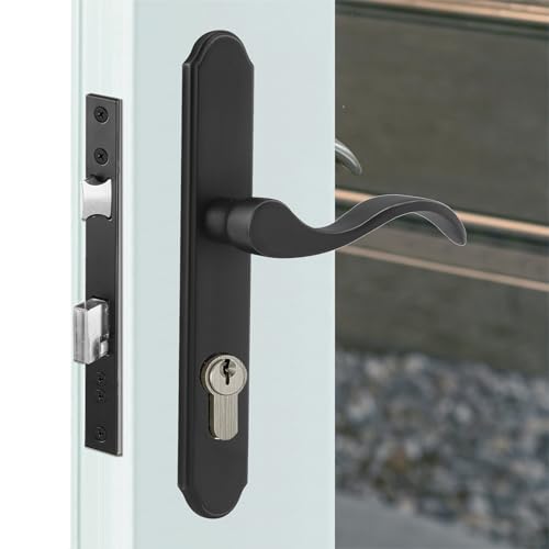 Euro Mortise Storm Door Handle Complete Set Fits for Pella Screen Door Hardware, 2-1/2' Handle PZ...