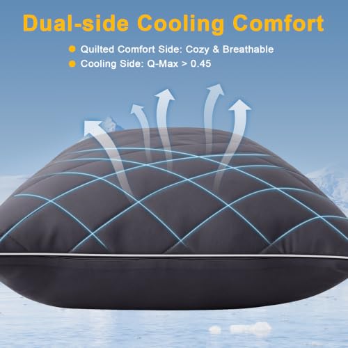 KISSKI Cooling Body Pillow for Adults, Adjustable Memory Foam Long Pillow — view 4