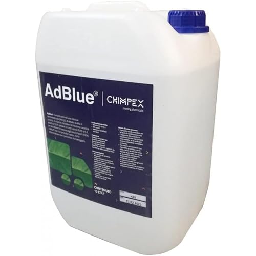 Chimpex Adblue Tanica 10 Litri Additivo Con Beccuccio Urea Tecnologia Scr Diesel Euro 4 5 6