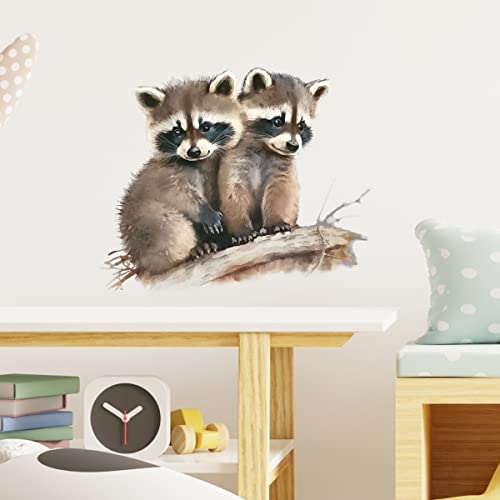 Vinilo Decorativo Little Raccoon Brothers miniatura 2
