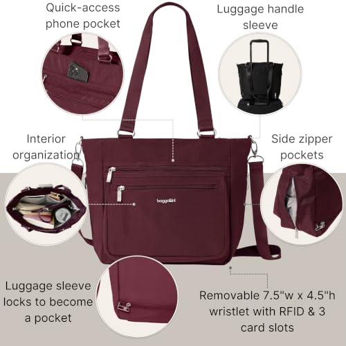 Modern Everyday Shopper Tote - 15.3" x11.6” Tote Bag for Women - Lightweight Work Travel Carry On Bag by Baggallini - Used condition - Image 3