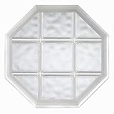 Glacier Pattern Fixed Octagon Geometric Fin Vinyl Window