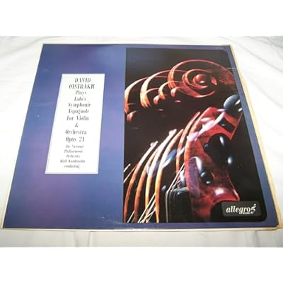 DAVID OISTRAKH - plays lalos symphonie espagnole for violin ALL708 0000 12" LP.