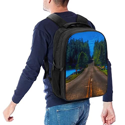 Sac d'école cool 3D road travel backpack ergonomique - 5