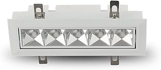 VONN Lighting Rubik 5-Light Integrated LED ETL Certified Adjustable Recessed Downlight with Trim, Beam Angle 34, White