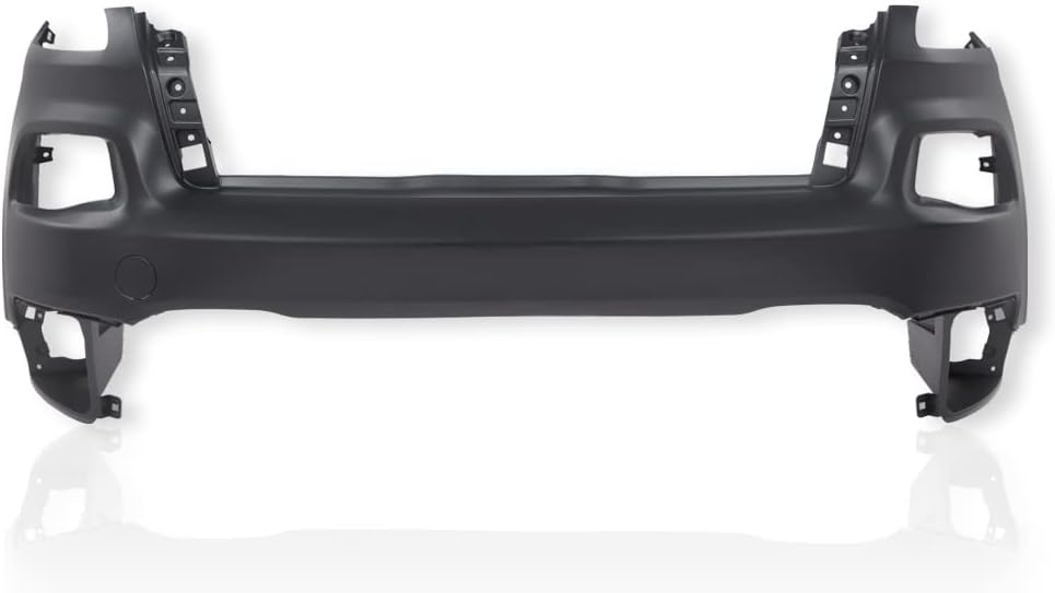 PIT66 Front Upper Bumper Cover Replacement Compatible With Jeep Cherokee 2014 2015 2016 2017 2018(Fit for Models Without Head Light Washers OR Park Assist Sensors ONLY. Does NOT Fit Trailhawk Models.)