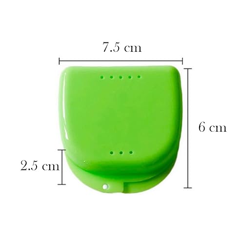 Miniatura 9 de AKOAK Paquete de 2 fundas de almacenamiento de protección bucal, estuche de almacenamiento para dentaduras, con orificio de ventilación, adecuado