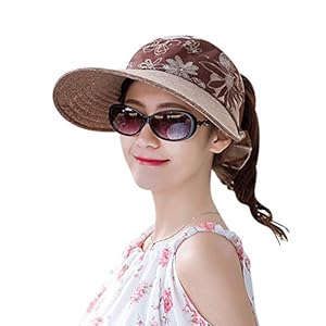Zonnehoed voor dames, brede rand, zomerhoed, zonnehoed, zomerhoed, UPF 50+, strandhoed, outdoor, wandelhoed met…