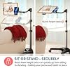 Levo V16 Tablet Floor Stand for iPads, iPad mini, New iPad Pro, Galaxy, Nexus, Xoom, Surface Pro, Miix, Nook, Fire, and Other Tablets and eReaders Black Color