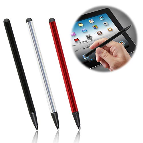 Capacitive And Resistive Stylus Pen, Rubber Nib & Hard Tip 2 In 1 Series, Fine Point Stylus Tip,High Sensitivity Precision,Universal For Samsung Galaxy And Other Android Touch Screen(3 Pieces) #TOP1
