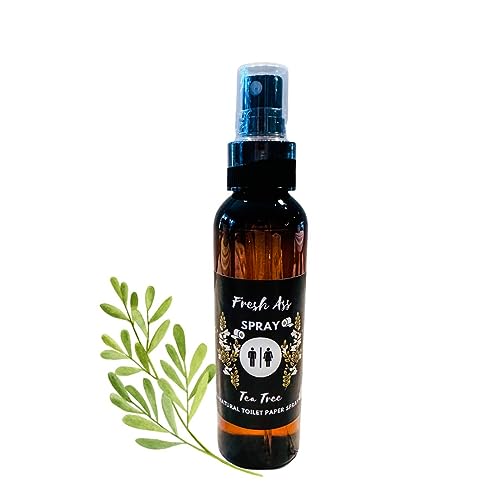 Toilet Paper Spray for Wiping- Natural Tea Tree 4 oz - After You Go Spray- Made with Natural Ingredients in USA
