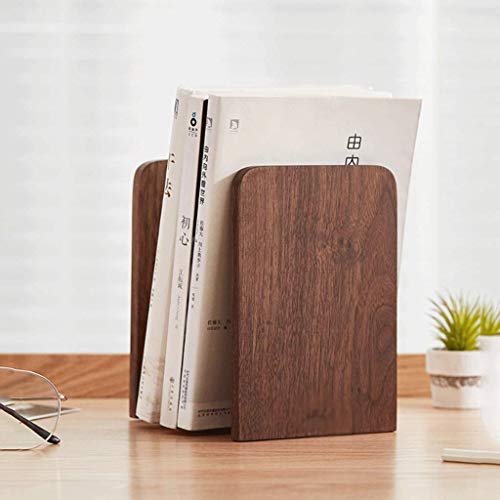 COLiJOL Boekenrek massief hout boekensteunen een paar antislip boekensteunen voor kantoor thuis desktop organizer opslag… - Image 5