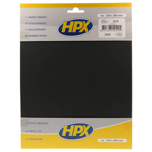 HPX 235934 Schleifpapier Körnung 600, Anzahl 4