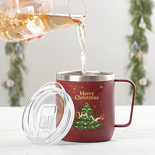 Vahdam, Christmas Mug, Vacuum Insulated 10.1 Oz, Durable Christmas Coffee Mugs, Best Christmas Gifts & Christmas Decoration #TOP5