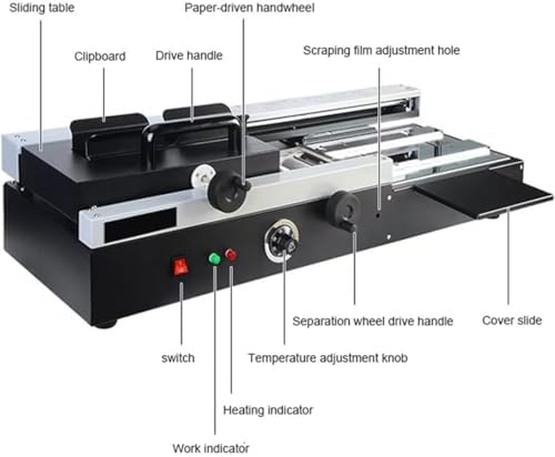 Electric Hot Melt Binding Machine,A4 Thermal Binding Machine, A4 Book Ridge Binding Kit,for Paper Book Albums Notebook — 사진 4