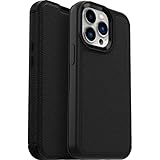OtterBox Strada Hülle für iPhone 13 Pro, stoßfest, sturzsicher,Premium Lederfolio mit Zwei Kartenhaltern, 3X getestet nach Militärstandard, Schwarz, Keine Einzelhandelsverpackung