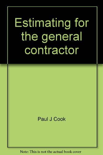 Estimating for the general contractor 0911950486 Book Cover