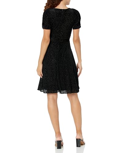 Image of DKNY Womens Sleeveless Faux Wrap Midi Dress