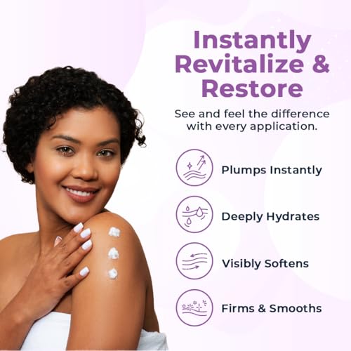 VitaMedica Hyaluronic Acid Body Moisturizer for Crepey & Aging Skin – Firming, 24-Hour Hydration – Professional-Grade Formula with Algae, Aloe & Panthenol – Fragrance Free