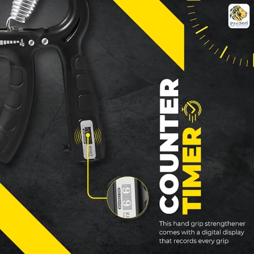 PRO365 Combo of Counter Hand Gripper and Finger Gripper Finger Exerciser (With Counter Timer) - Image 4