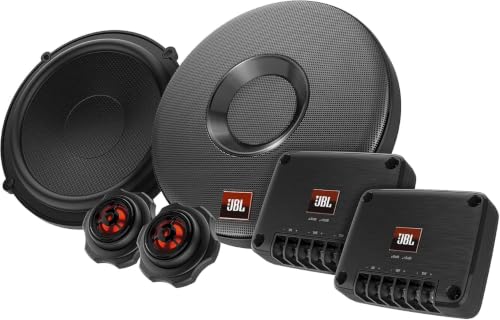 Image of JBL Club 605CSQ 2-Way Car Component Speaker System - 285 Watt Peak 95W RMS with Carbon Fiber Car Speaker, Silk Dome Tweeter and Filters