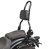 sissybar yamaha xvs 650 drag star Einfache und sichere Anbringung der Seitenplatten am Kotflügel. Polster abnehmbar für Nutzung als Solo-Rider Sissybar