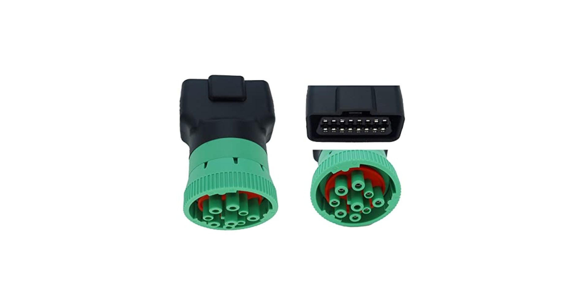 Amazon.com: Type 2 Green 9pin J1939 Male to OBD2 Female
