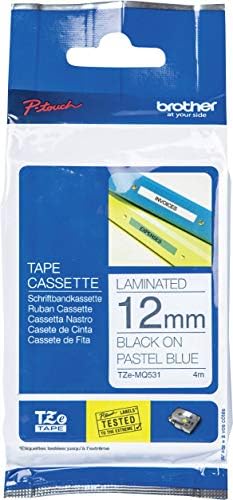 Brother Genuine P-Touch TZE-135 Tape, 1/2" (12 mm) Standard Laminated P-Touch Tape, White On Clear, Laminated for Indoor or Outdoor Use, Water-Resistant 26.2 ft (8 m), Single-Pack