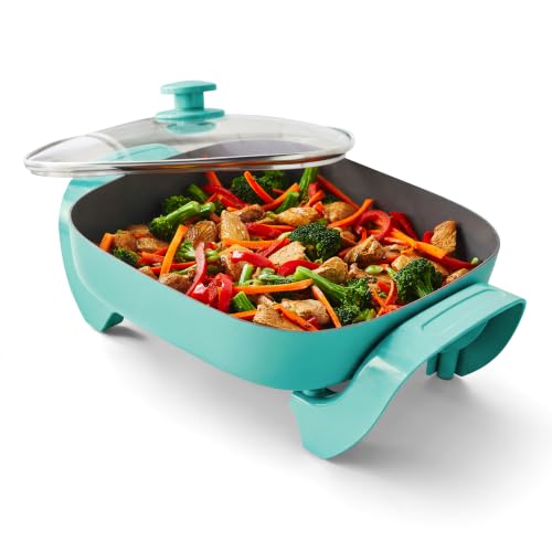 GreenLife 12in 5QT Electric Skillet with Glass Lid
