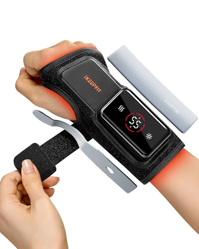 IKEEPFIT MAXease Cordless Heated Wrist Brace for Pain Relief, Warmer