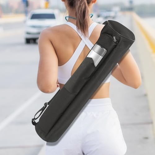 EVEME Yoga Mat Bag With Yoga Mat Strap & With Cup Holder For Women & Men,For Exercise Carrying,Mats Holder,Yoga Mats Carrier Case,Travel Gym Bag for 1/4\" 1/3\" - Thumbnail 5