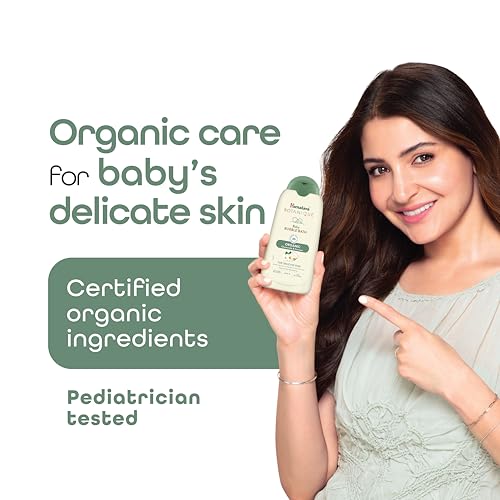 Image of Himalaya Botanique Baby Bubble Bath 100 ml | Organic | Preserve Moisture Lock | No Tears | Dermatologically Tested | Helps Protect Skin Barrier | pH 5.5 | Hypoallergenic |No Added Fragrance