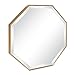 Kate and Laurel Rhodes Octagon Framed Wall Mirror, 24.75x24.75, Gold