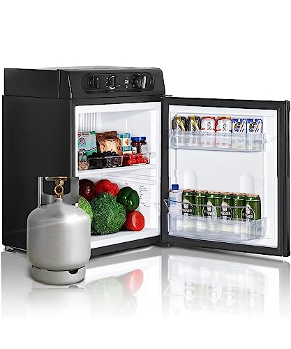 SMETA 12V/240V/Gas 3 Way Fridge 40L for Campervan, Camping...