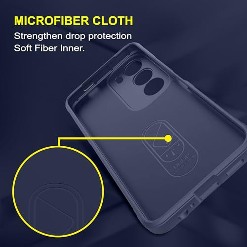 Image of amazon basics Back Case Cover for Vivo Y29 5G | Compatible for Vivo Y29 5G Back Case Cover | Liquid Silicon Magic with Camera Protection | Sapphire