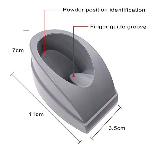 Makartt Dipping Powder Container Nail Dip Tray French Manicure Molding With Finger Guide Easy Smile Line Dip Powder Tray Nail Dip Powder Accessories Grey Dip Holder For Nails #TOP3