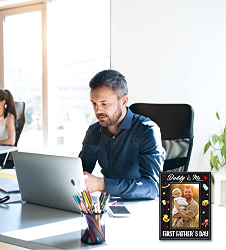 Flyab First Fathers Day Picture Frames 4"X6" Daddy & Me Father Day Photo Frames From Daughter Son First Fathers Day Gift For First Time Dad Father To Be New Dad Daddy #TOP3