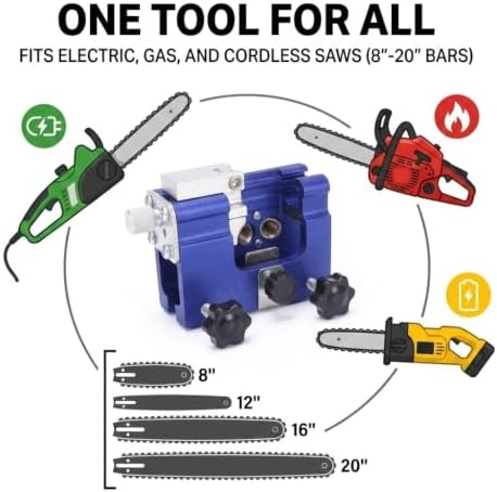 zeltarium Chainsaw Sharpener, Universal Sharpening Tool - 5