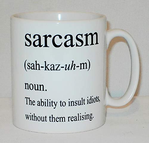 Image of Sarcasm Definition Ceramic Mug Funny Novelty Gift