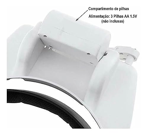 Lupa Cabeça 6 lentes 3 Leds Estética leitura eletrônica Lorben GT870