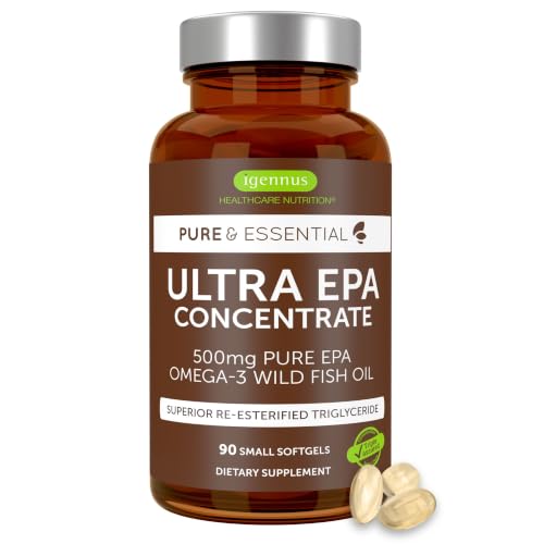 Igennus Ultra EPA Omega 3 500mg, DHA-Free, 90 Softgels