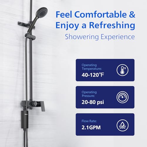 Philips Shower Filter, Water Softener for Hard Water Shower Head Filtration with Double Mesh & NSF Certified KDF Material, Reducing Chlorine/Impurities/Rust Sediments for Handheld Showerhead, Black by Philips - Image 7