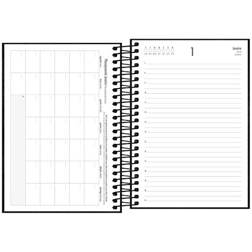 Agenda executiva espiral diária Napoli permanente Tilibra