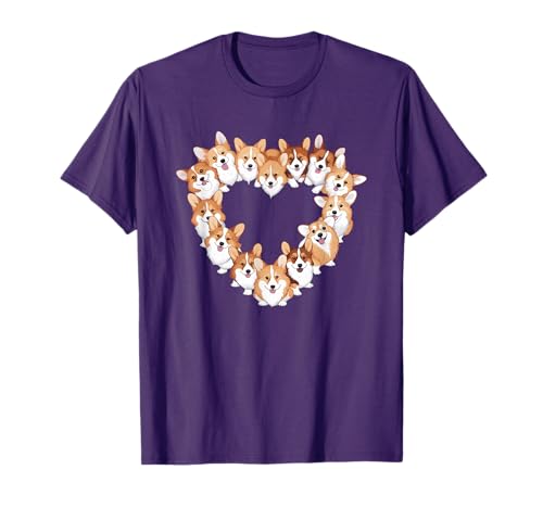 Heart Pembroke Welsh Corgi Corgis T-Shirt