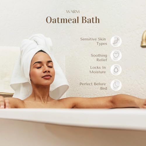 Baby Shea 100% Organic Shea Organics Colloidal Oatmeal Powder | Gentle Soothing Bath Treatment for Sensitive Skin | Natural Oat Bath for Babies & Adults | Ideal for DIY Skincare & Soap Making | 32 oz Pack of 1