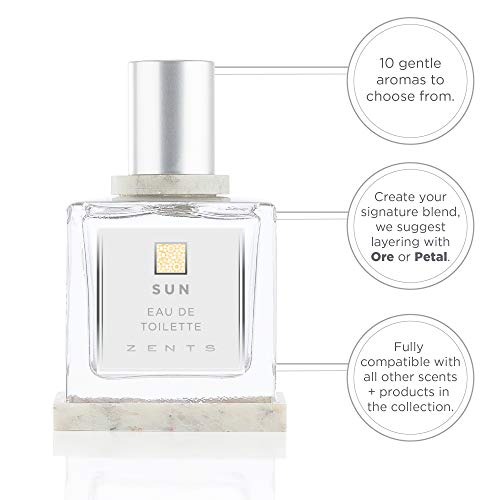 Zents Eau De Perfume (Sun) For Women And Men, Gentle Long Lasting Fragrances, Clean Scent - Vanilla, Sandalwood & Vetiver, 1.69 Oz #TOP5