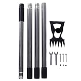 Assemblage facile et rangement compact avec poteaux amovibles : les poteaux peuvent être rapidement connectés ou déconnectés sans outils, la binette de jardin permet un rangement compact dans les hangars, garages ou coffres de voiture lorsqu'elle n'est pas utilisée.